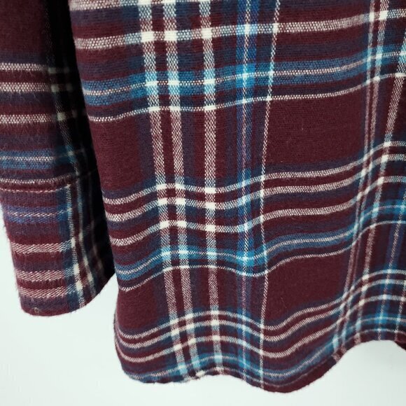 Men's L.L. Bean Chamois Cloth 100% Cotton Traditional Fit Plaid Flannel Shirt M - Picture 9 of 16